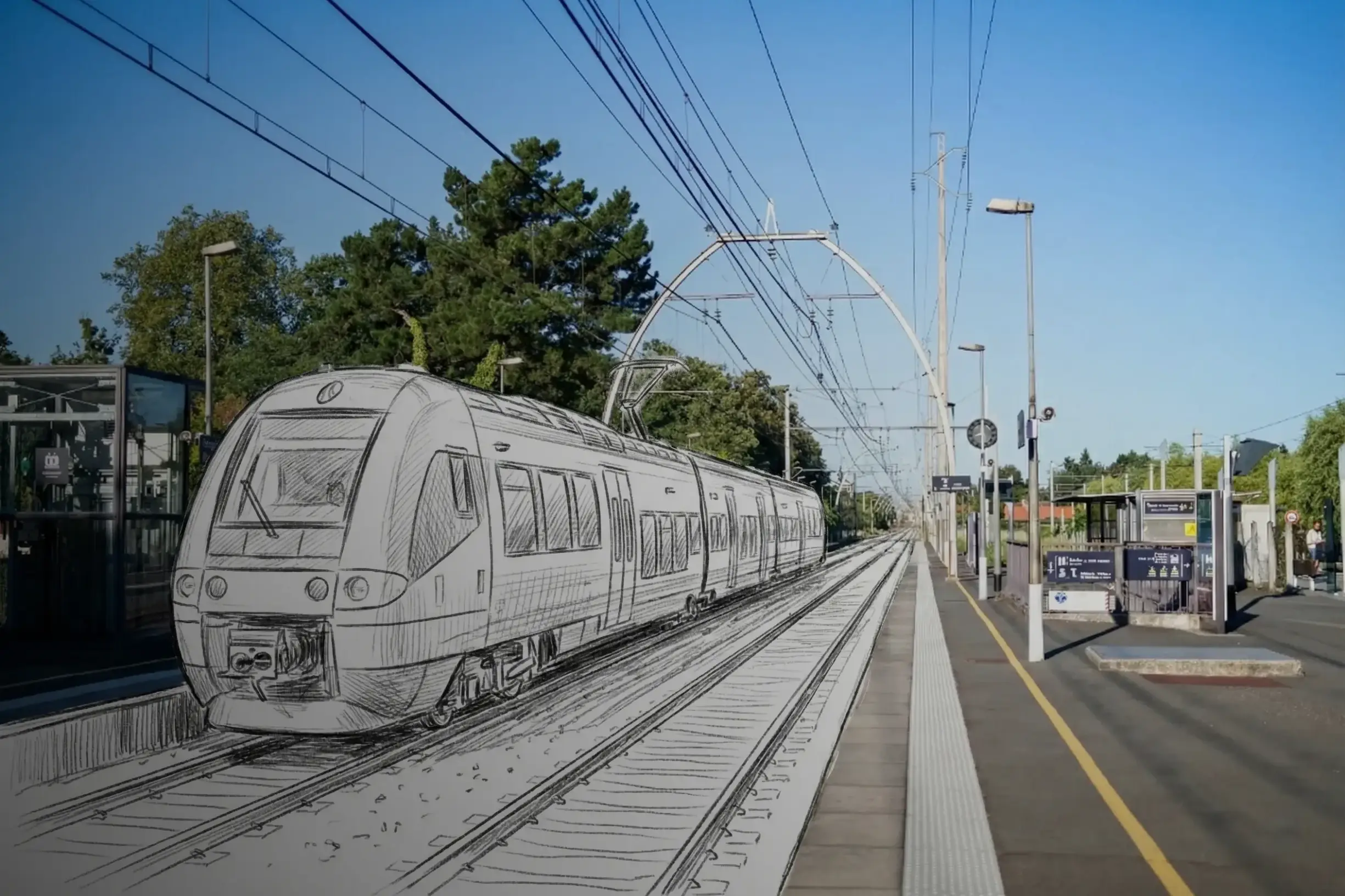 A regional transport portal, from the traveller's side