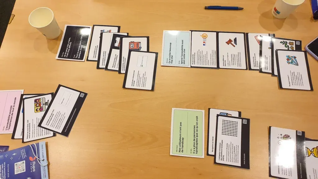 Accessibility workshop, the 24 objections card game