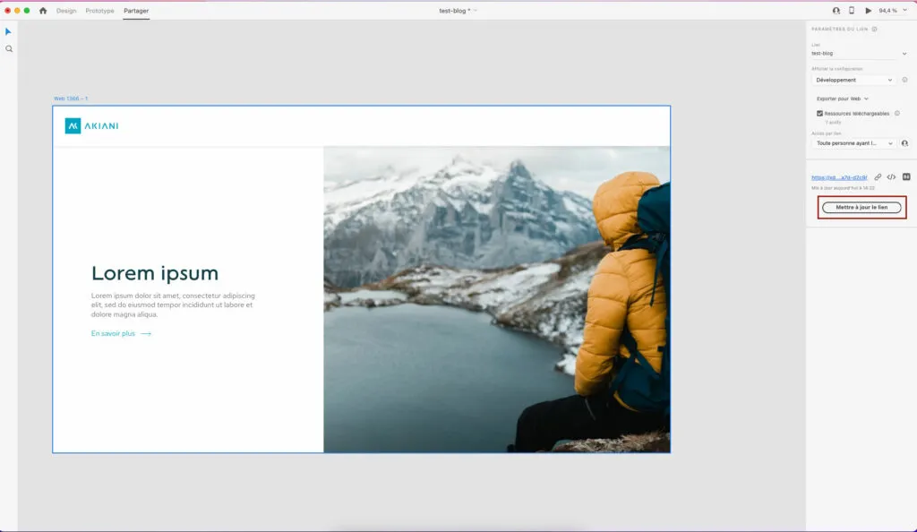 Adobe XD, updating the resources