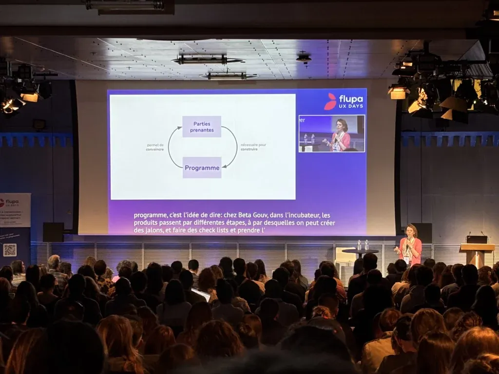 Anne-Sophie Tranchet presenting at UX Days 2025
