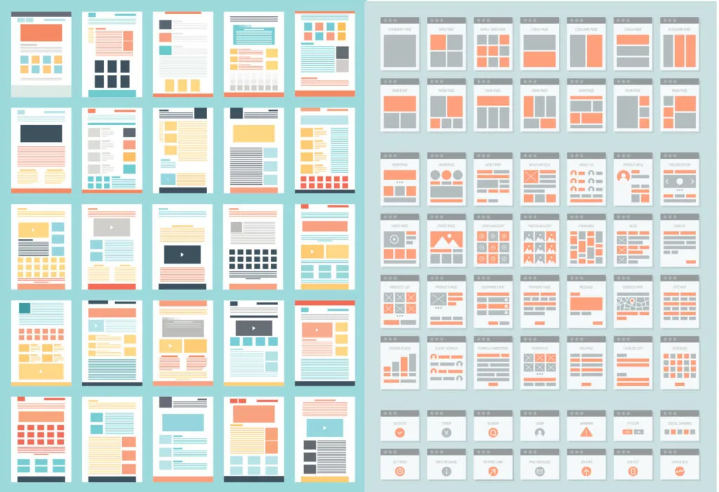 Architecture and information architecture: website templates