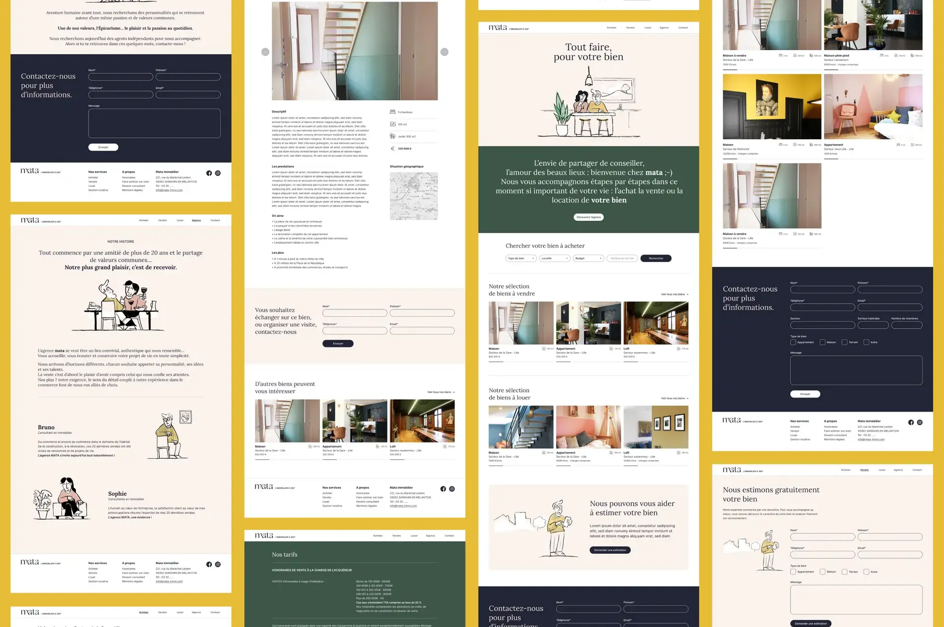 Art direction and UI design of the website