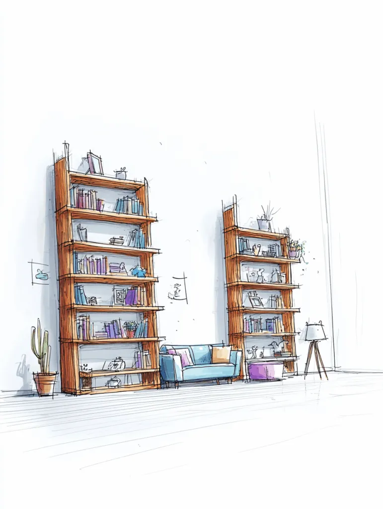 Background resembling a bookshelf in Apple's Newsstand section, in a skeuomorphic style