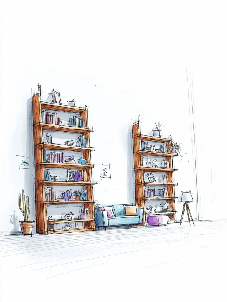 Background resembling a bookshelf in Apple's Newsstand section, in a skeuomorphic style