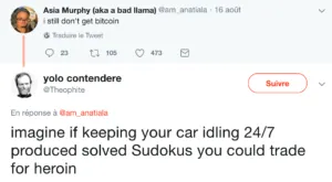 Bitcoin explanation tweet screenshot