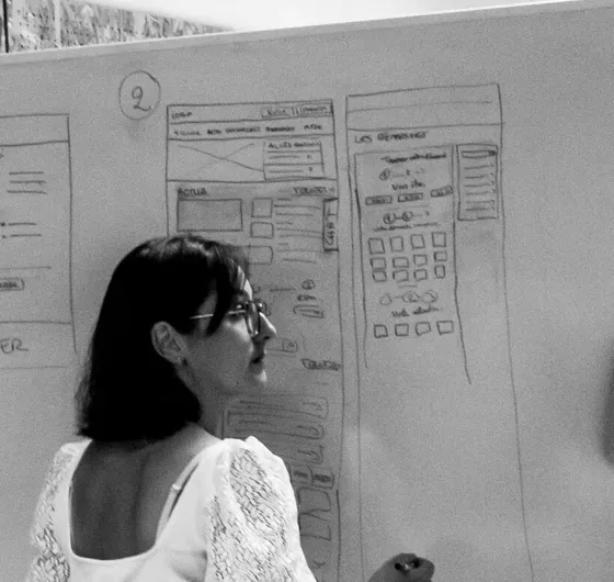 Clémence Caron at work