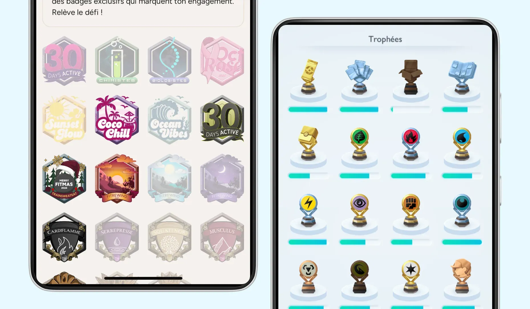 Collections de badges chez TSE et Pokémon TCG
