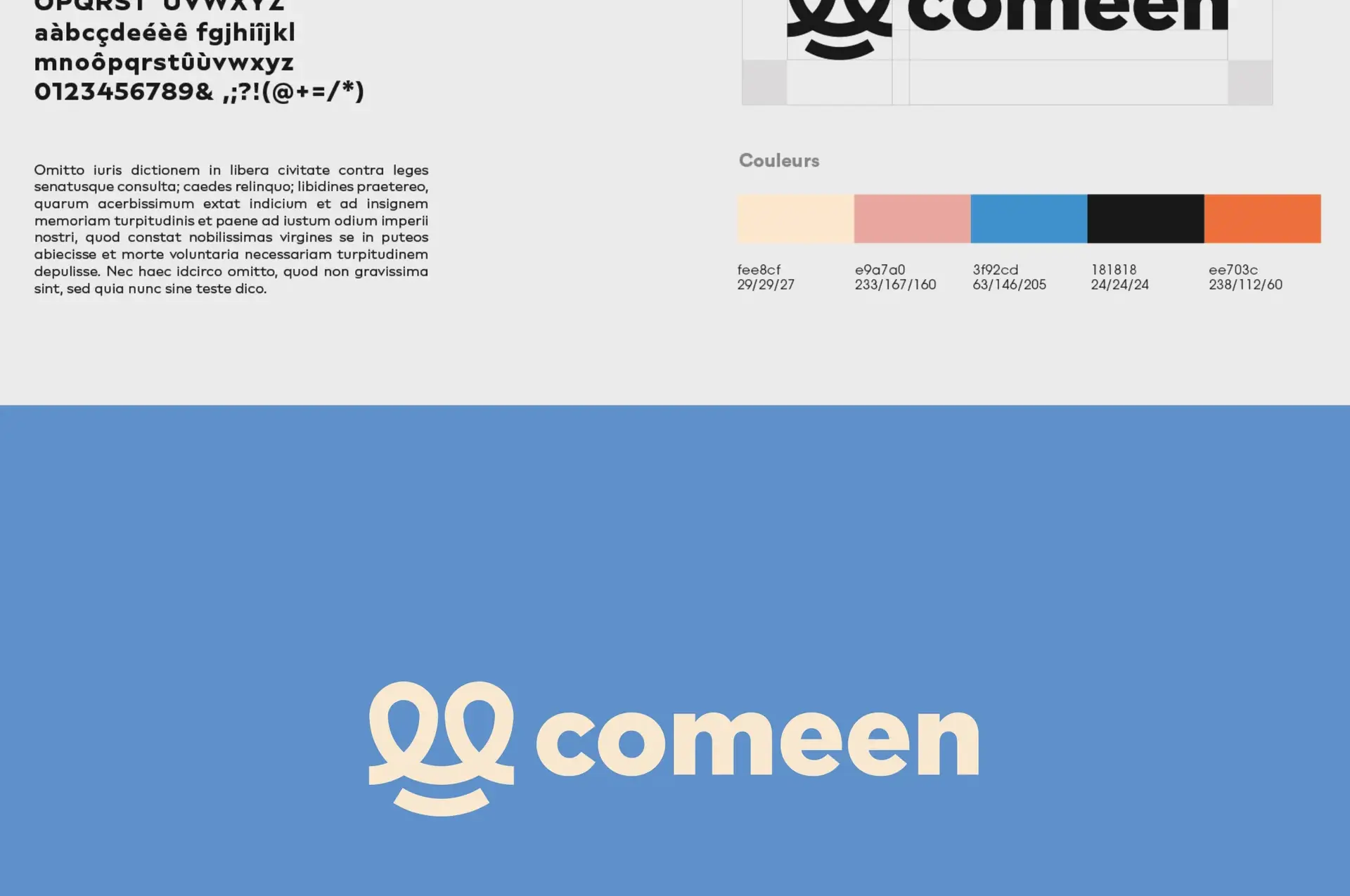 Comeen visual identity