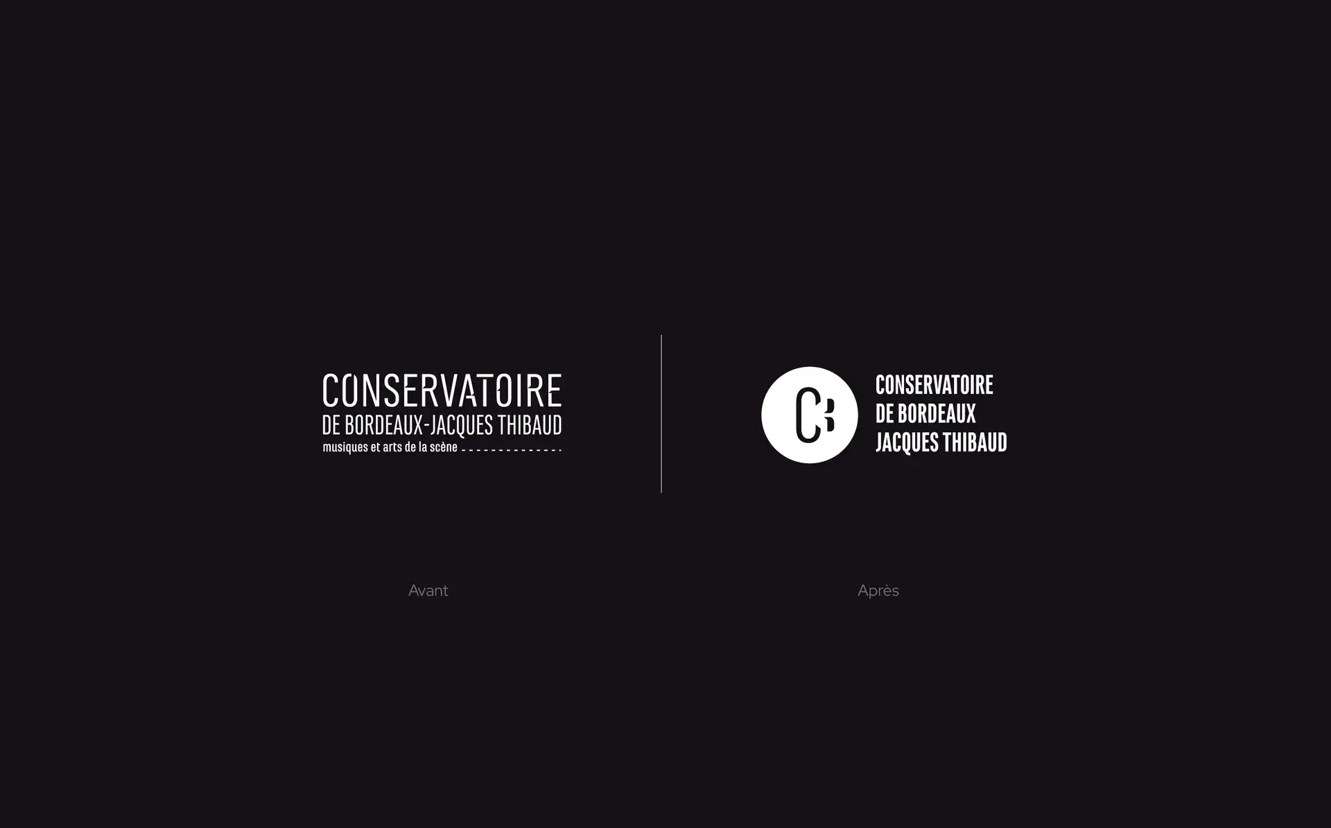 Conservatoire de Bordeaux: creating the new logo