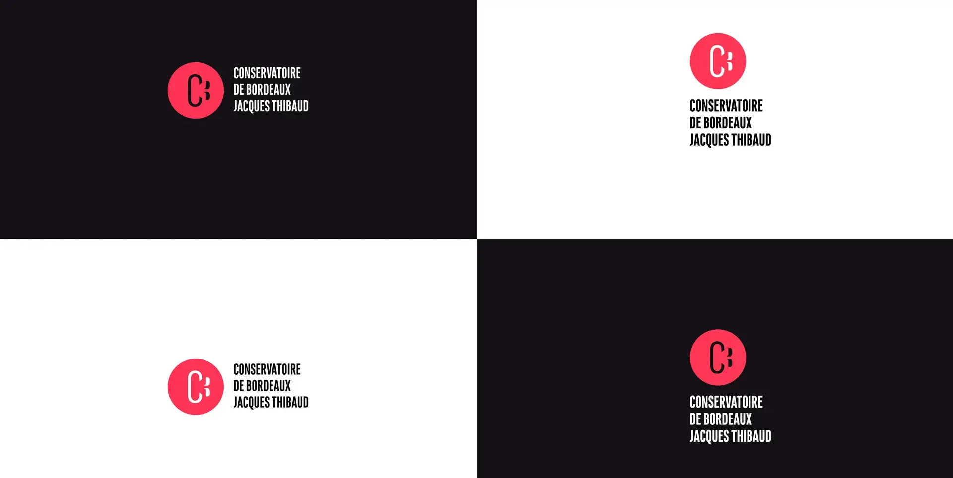 Conservatoire de Bordeaux - déclinaison du logotype