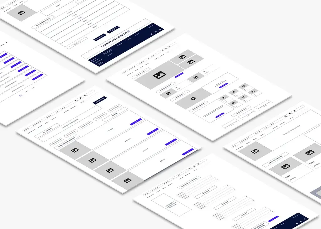 Consolidation of the screens as refined sketches
