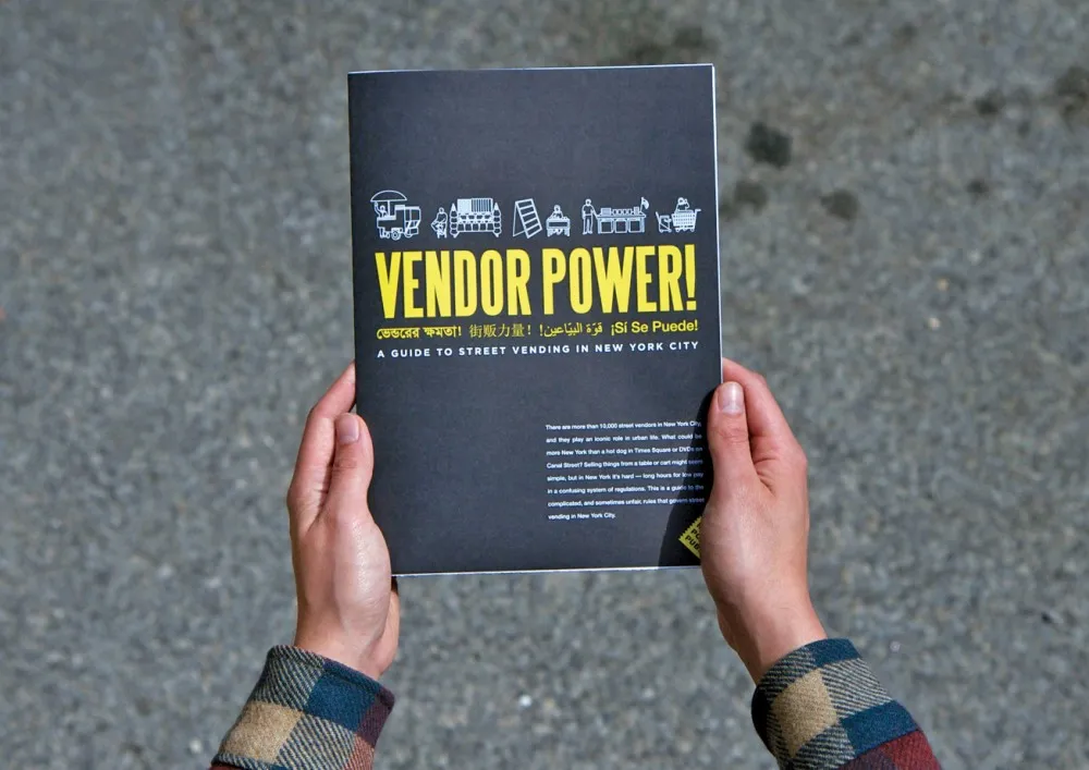 Cover excerpt from Candy Chang's Street Vendor Guide for New York