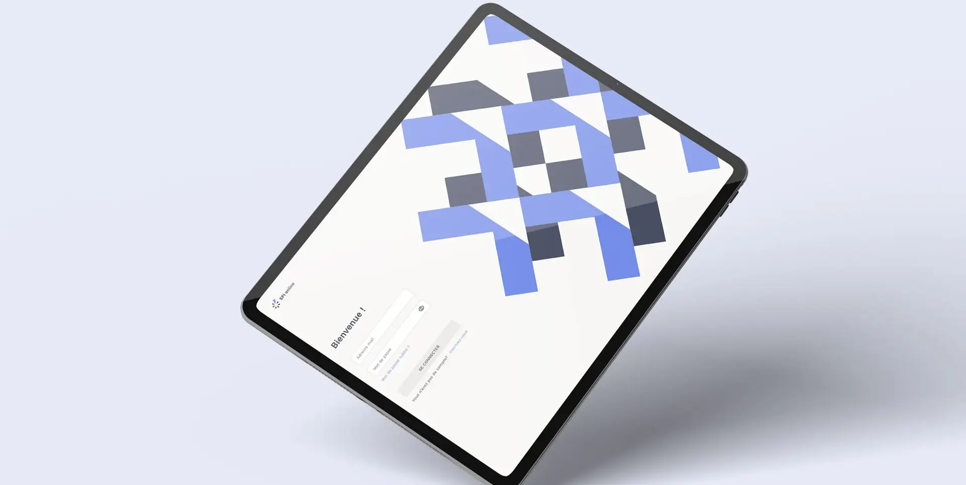 Design de la page de connexion pour la plateforme spi online