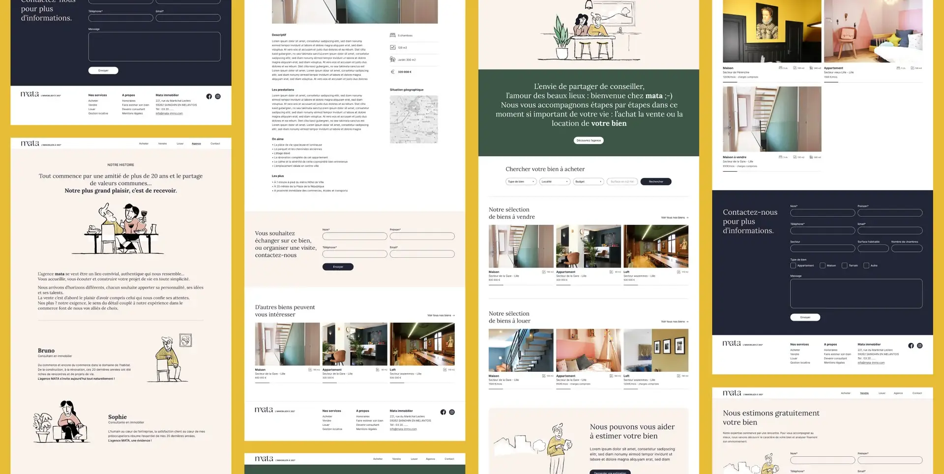 Art direction and UI design of the website