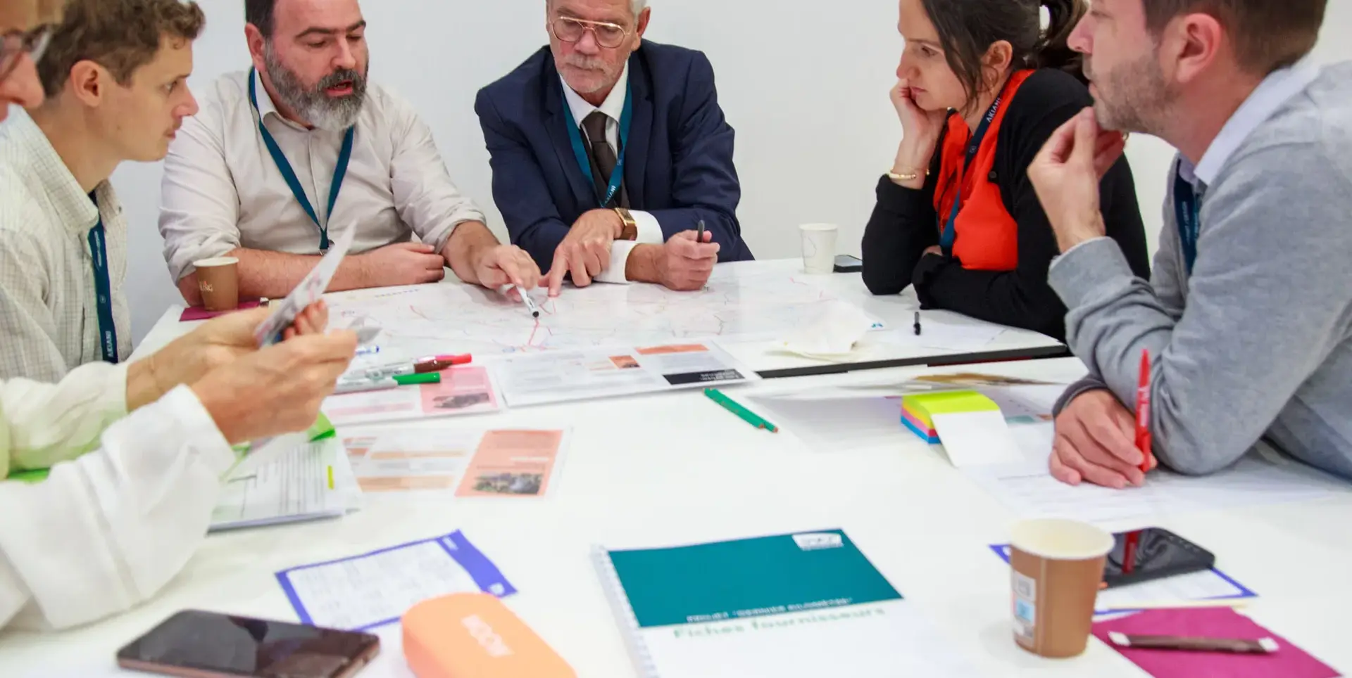 echanges pendant l'atelier parcours