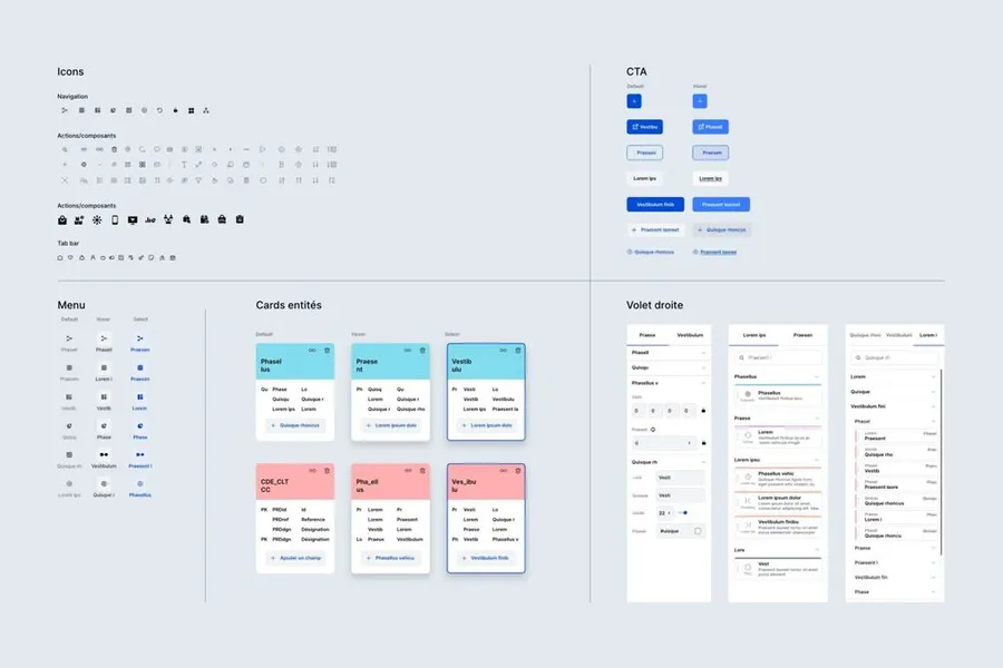 Exemple de design system / atomic design 2 sur 7