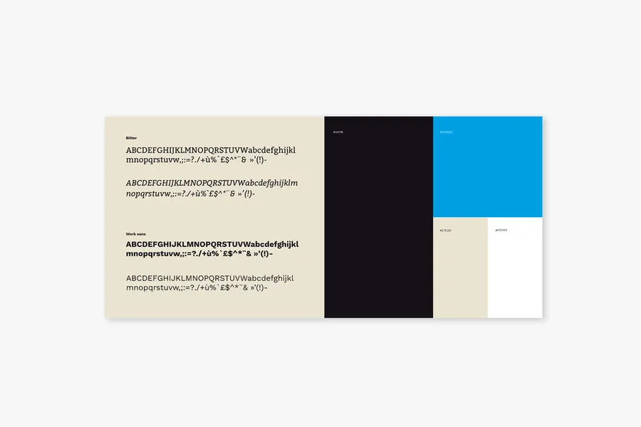 Example of visual style guide / web style guide 3 of 4