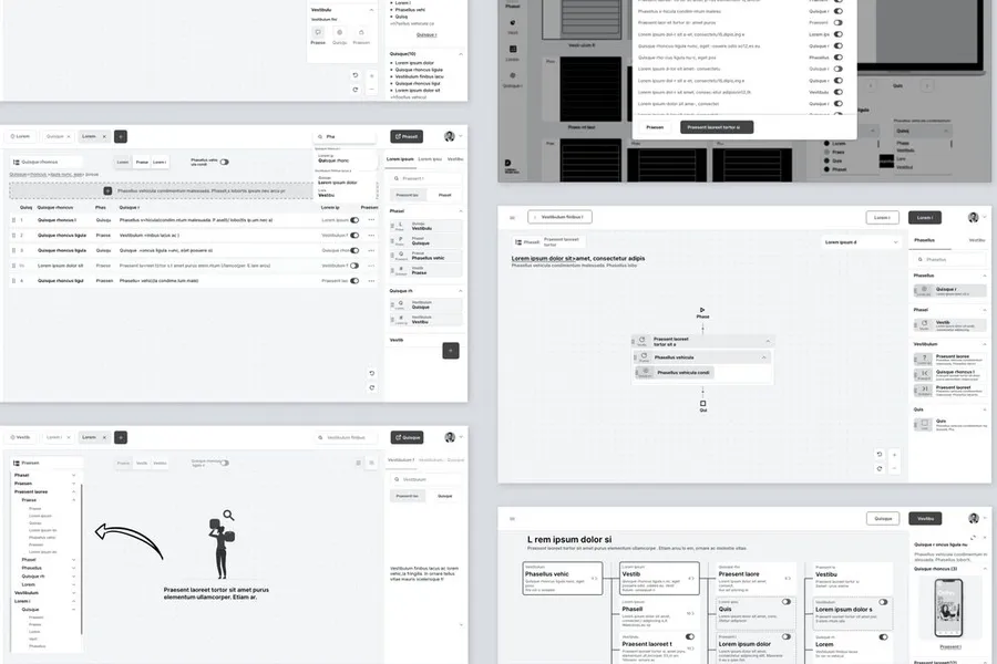 Example of wireframe 1 of 8