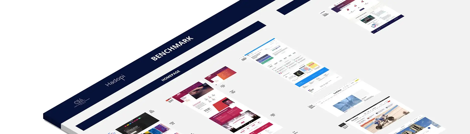 Examples of website screenshots selected during the benchmark step