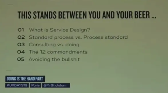 FLUPA UX Days 2019, Marc Stickdorn's talk