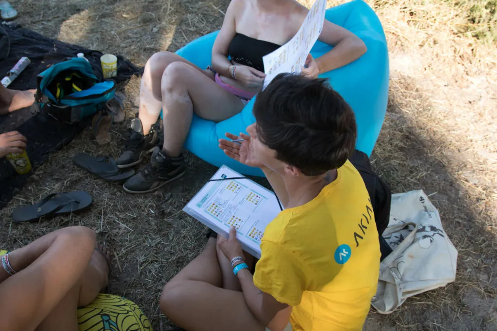 Group interview during the Reggae Sun Ska festival