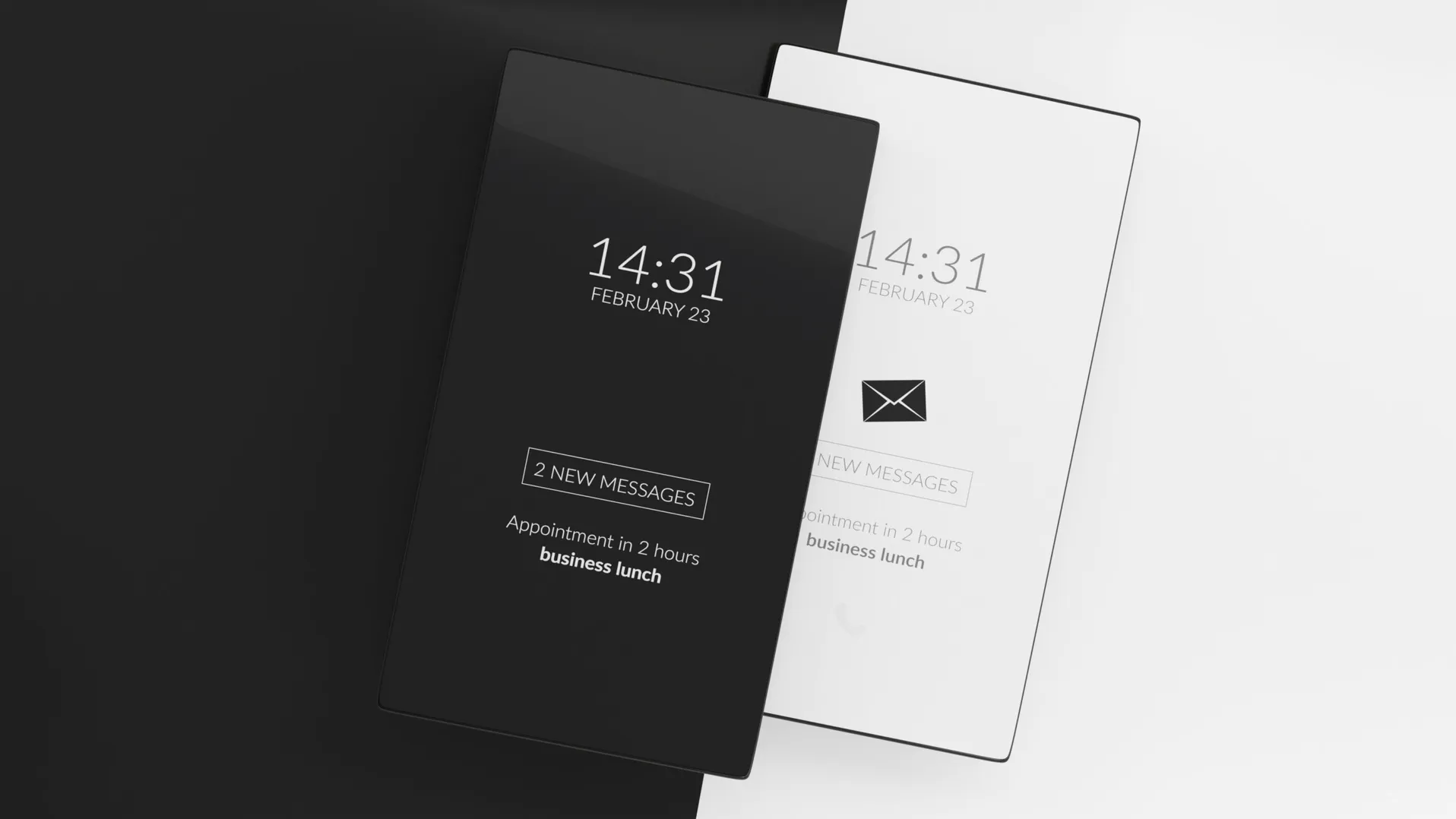 Illustration of light and dark mode contrast