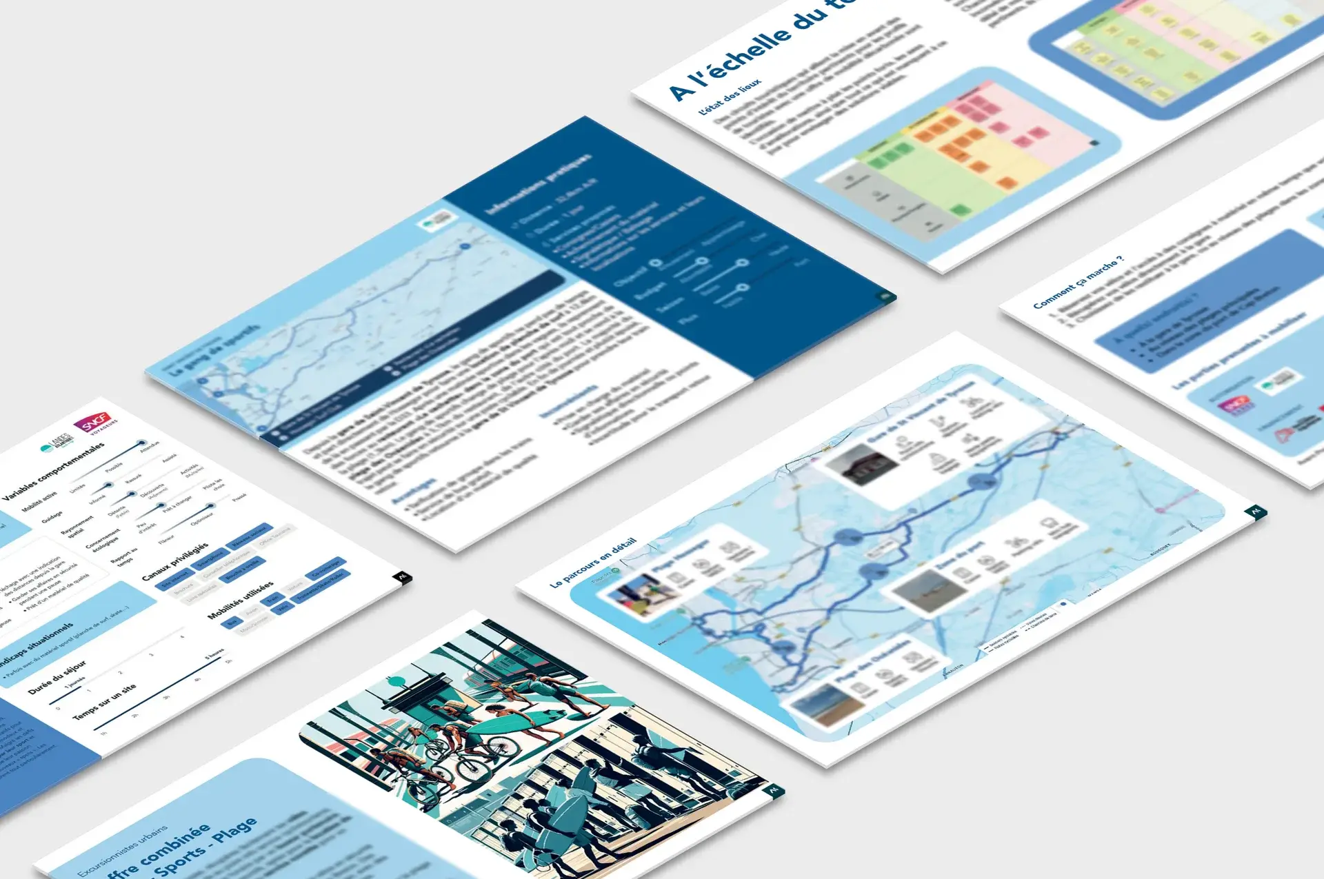 Illustration of the contents of the summary booklet handed to the pilot territories
