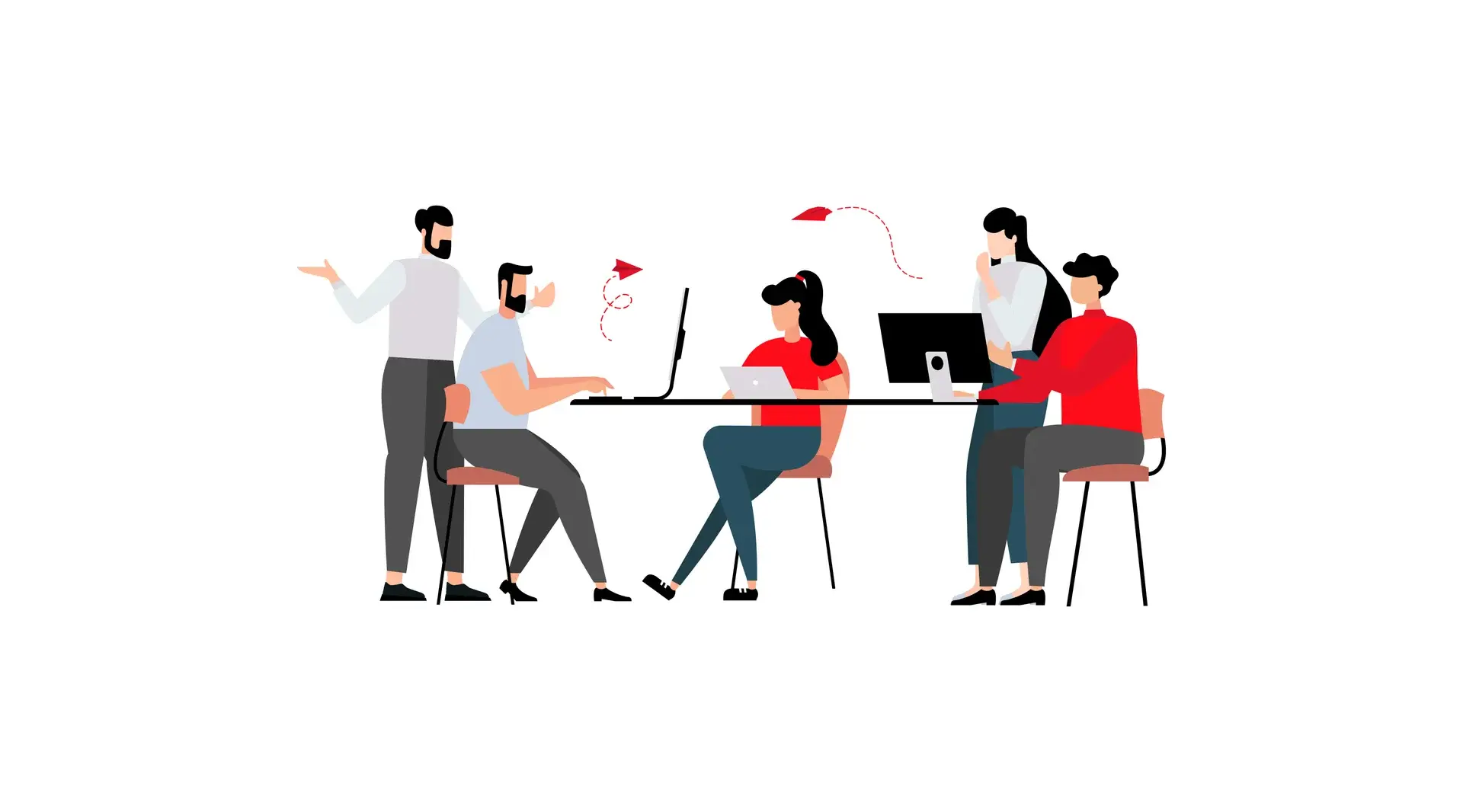 Illustration representing stakeholder interviews for UX research