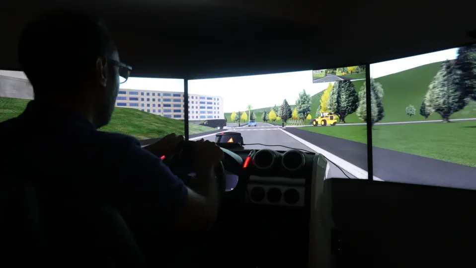 Interaction sequence with a male driver at the wheel
