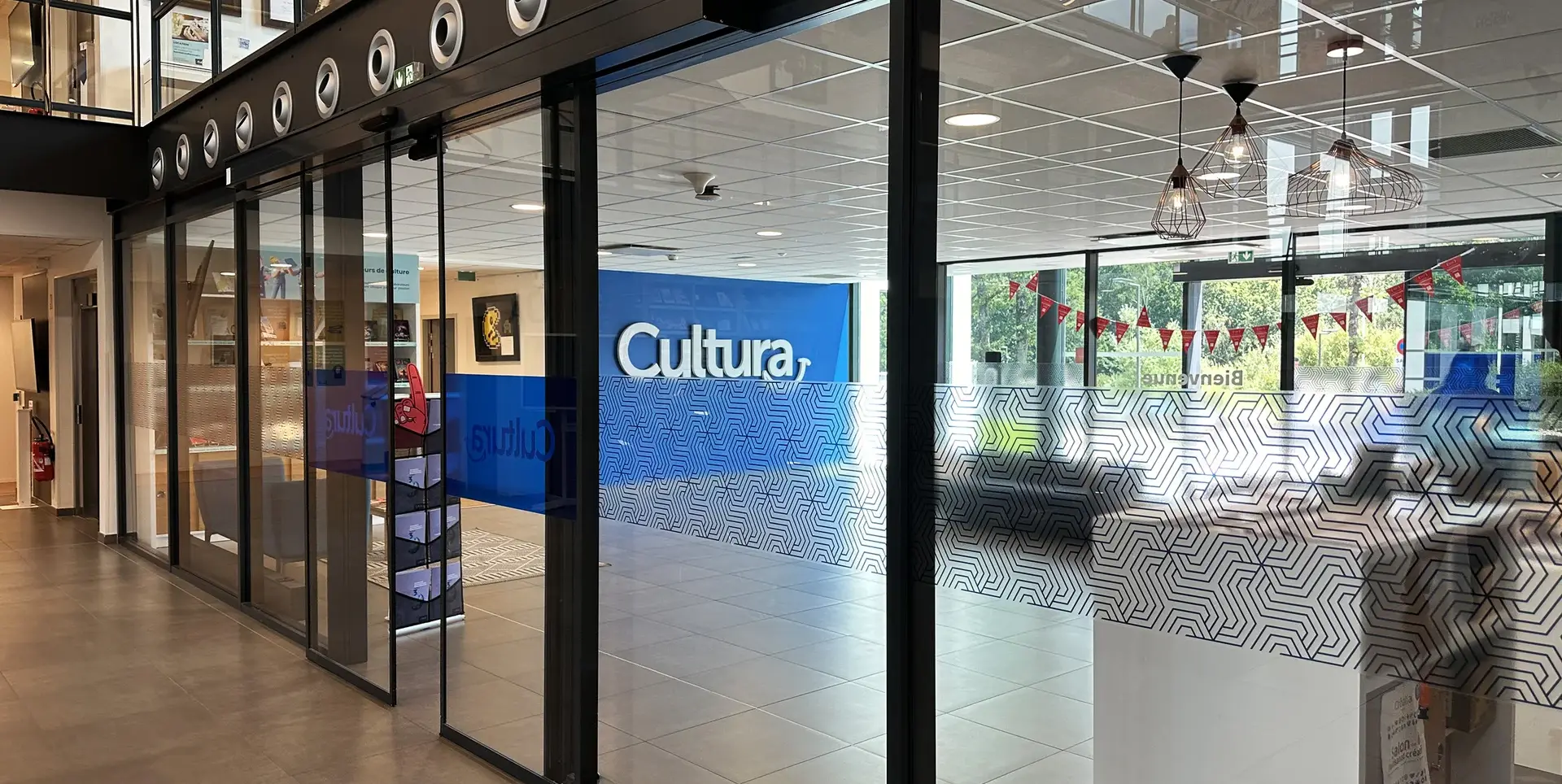 L'entrée du siège de Cultura