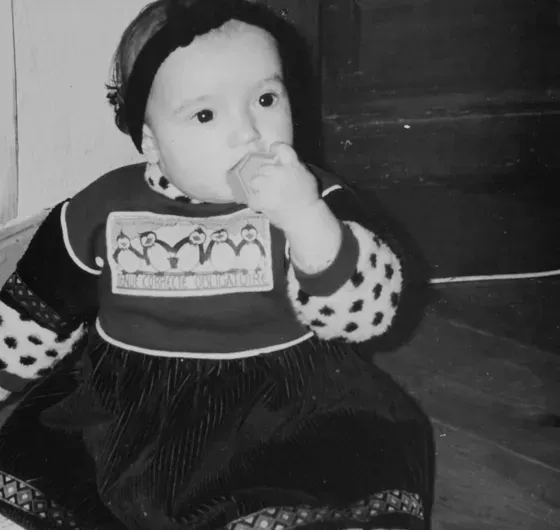 Laly Le Car as a child