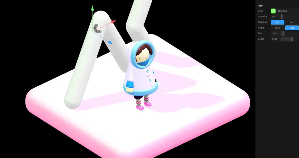 Light example in Spline