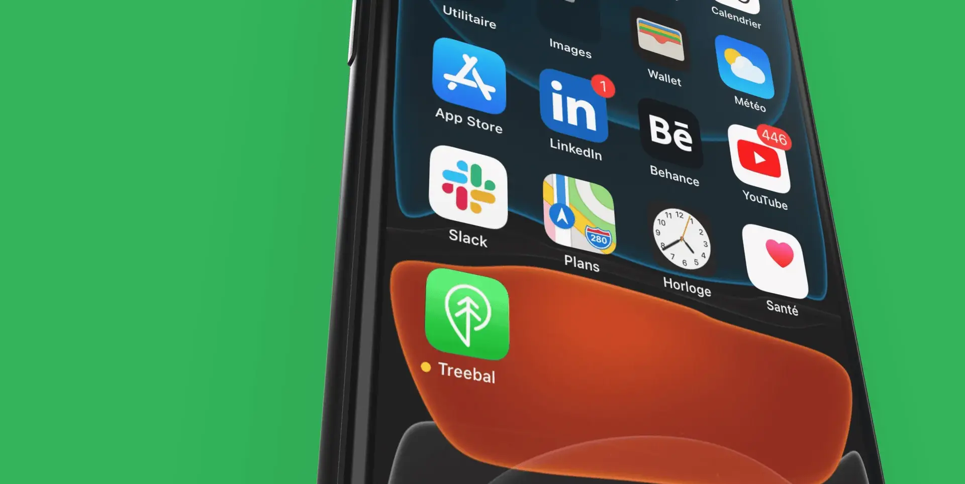 Treebal app logo on iOS