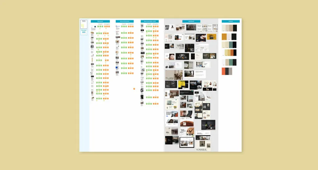 Logo benchmark moodboard for the Duphil carpenter-fitter project