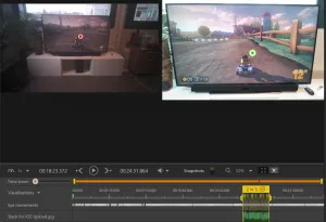 Mapping result on Mario Kart with Tobii Pro Glasses 2