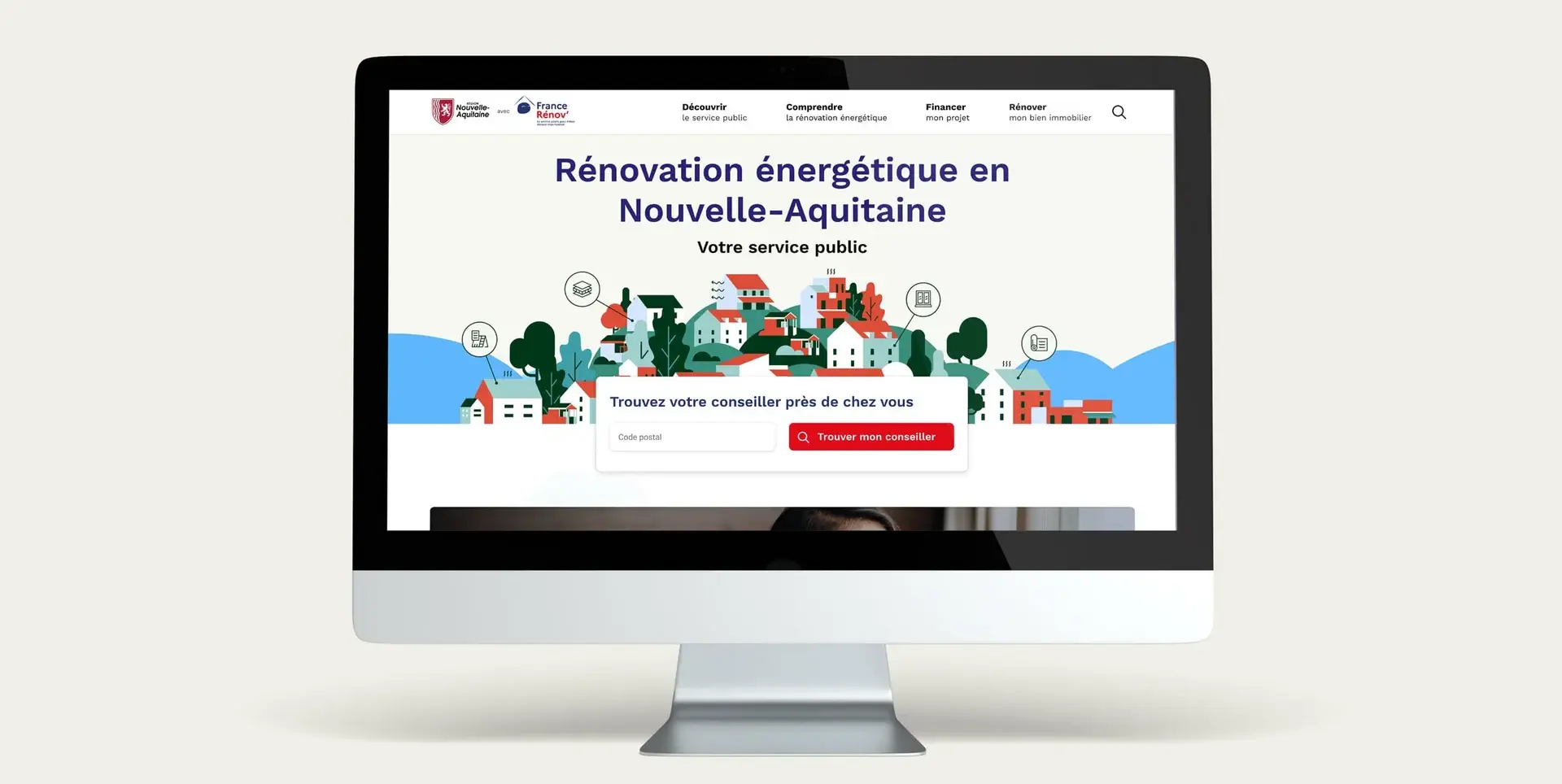 Maquettes graphiques page d'accueil