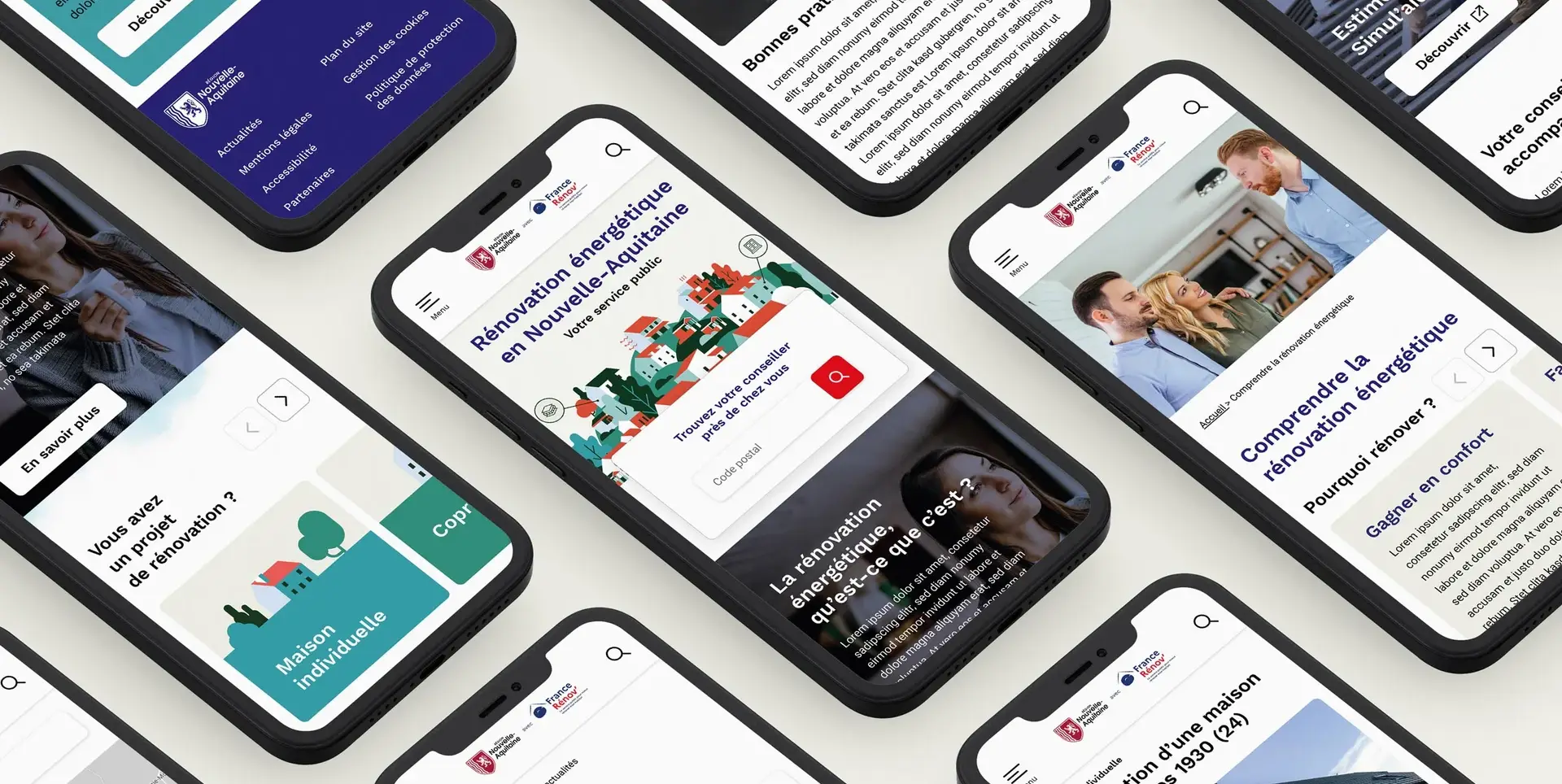Maquettes graphiques responsive en responsive design mobile