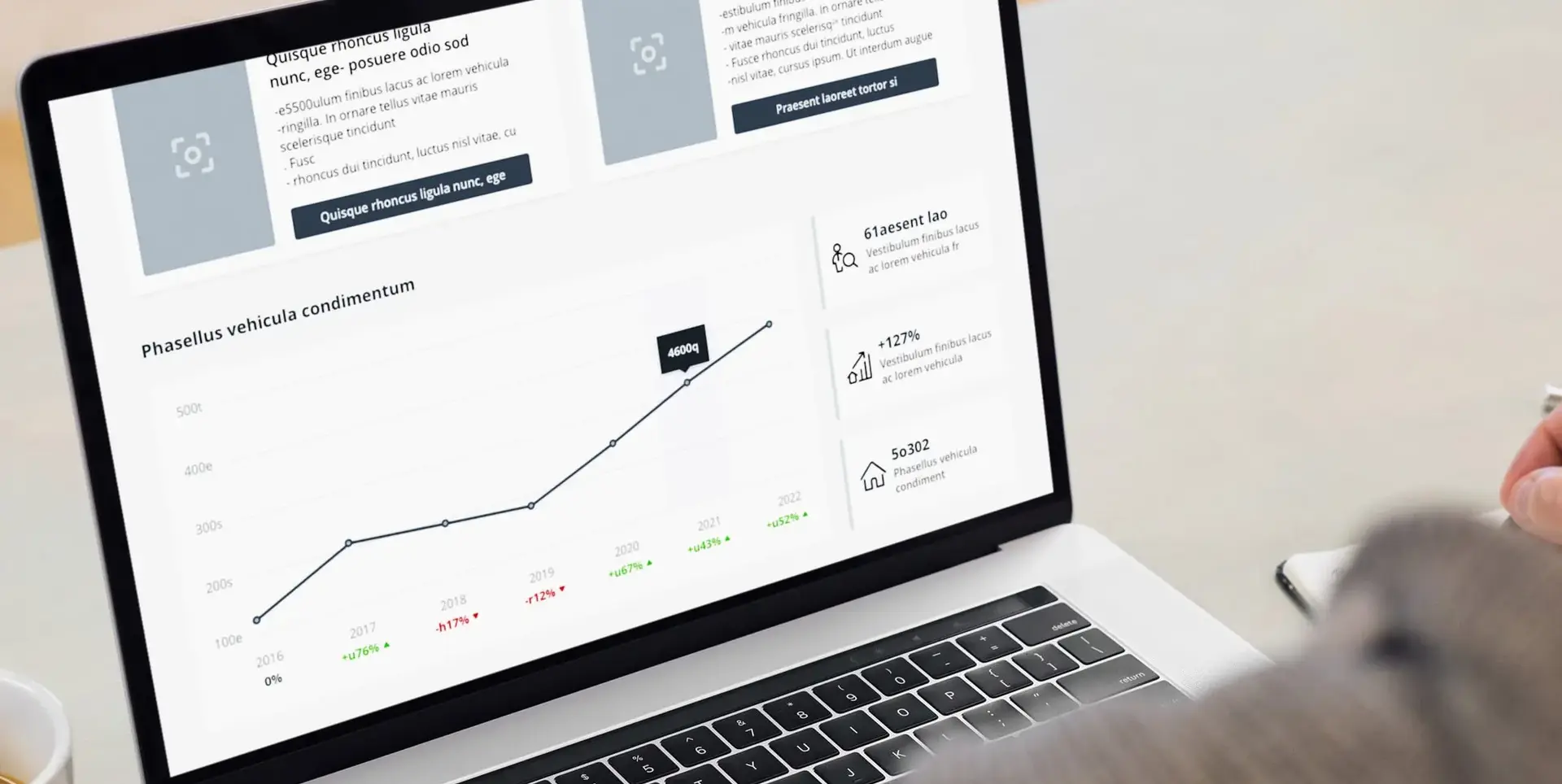 Mockup format desktop du futur portail de services immobiliers