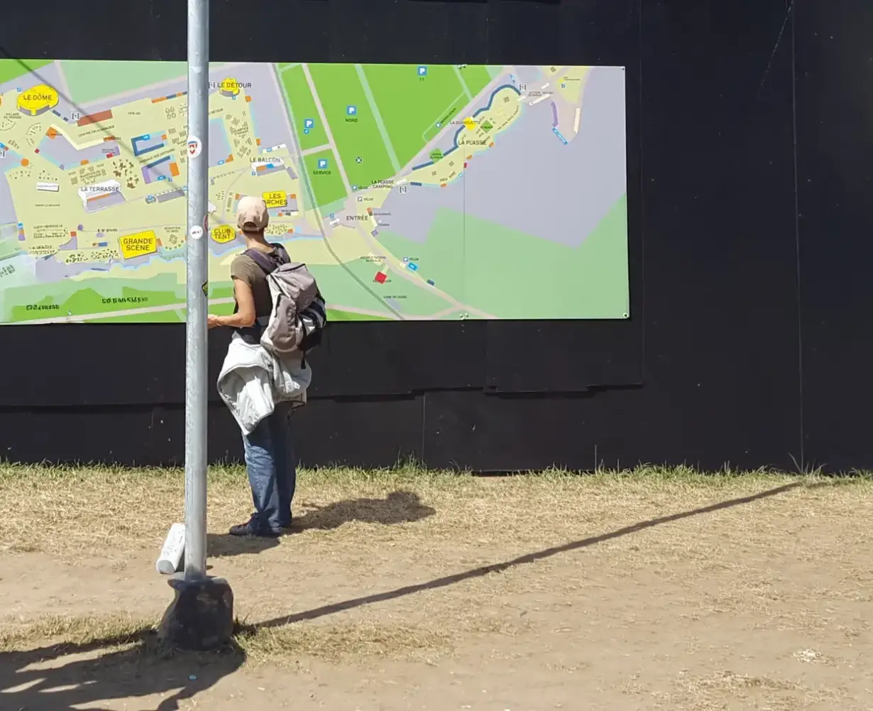 Observation of how the information map is used in the field