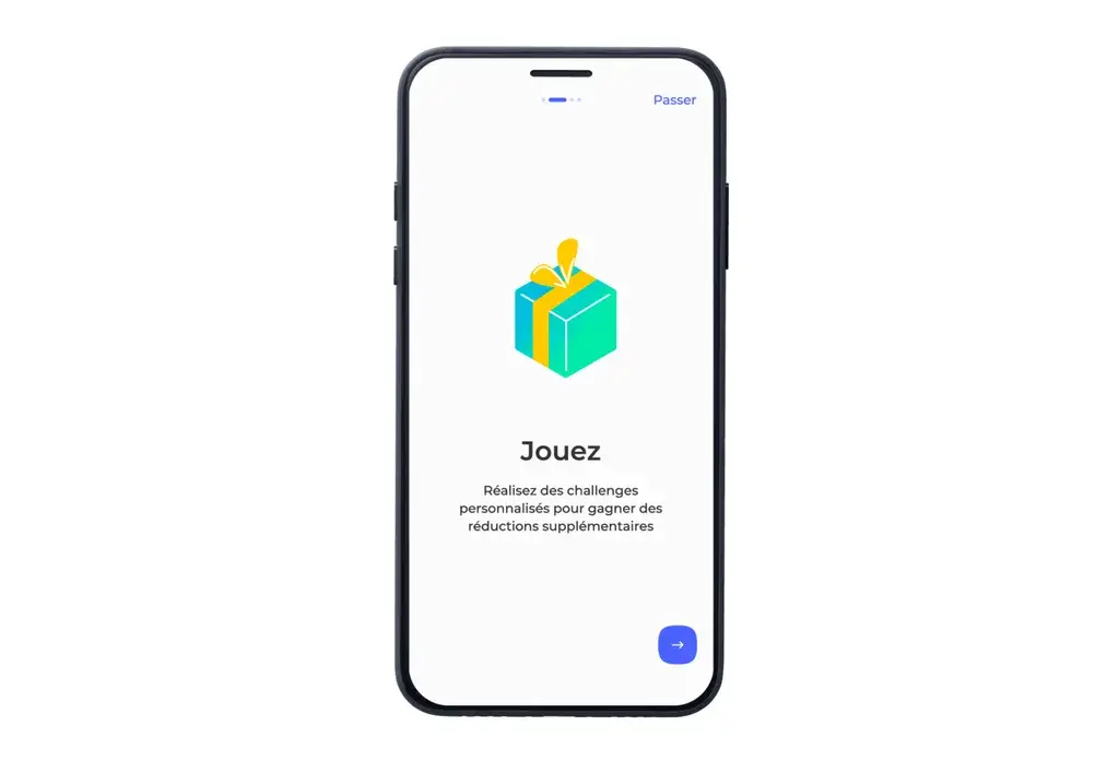 Onboarding animation mockup