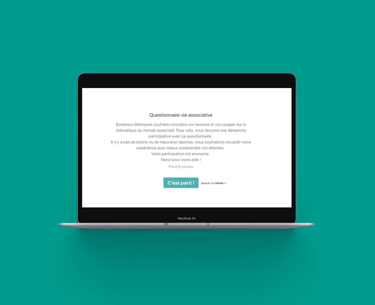 Online questionnaire distributed to citizens across the metropolitan area