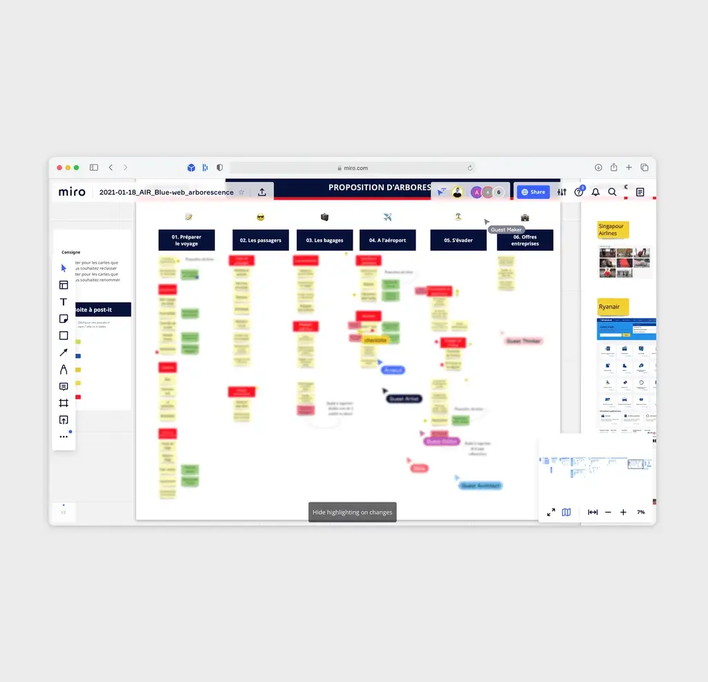 Online workshop in Miro