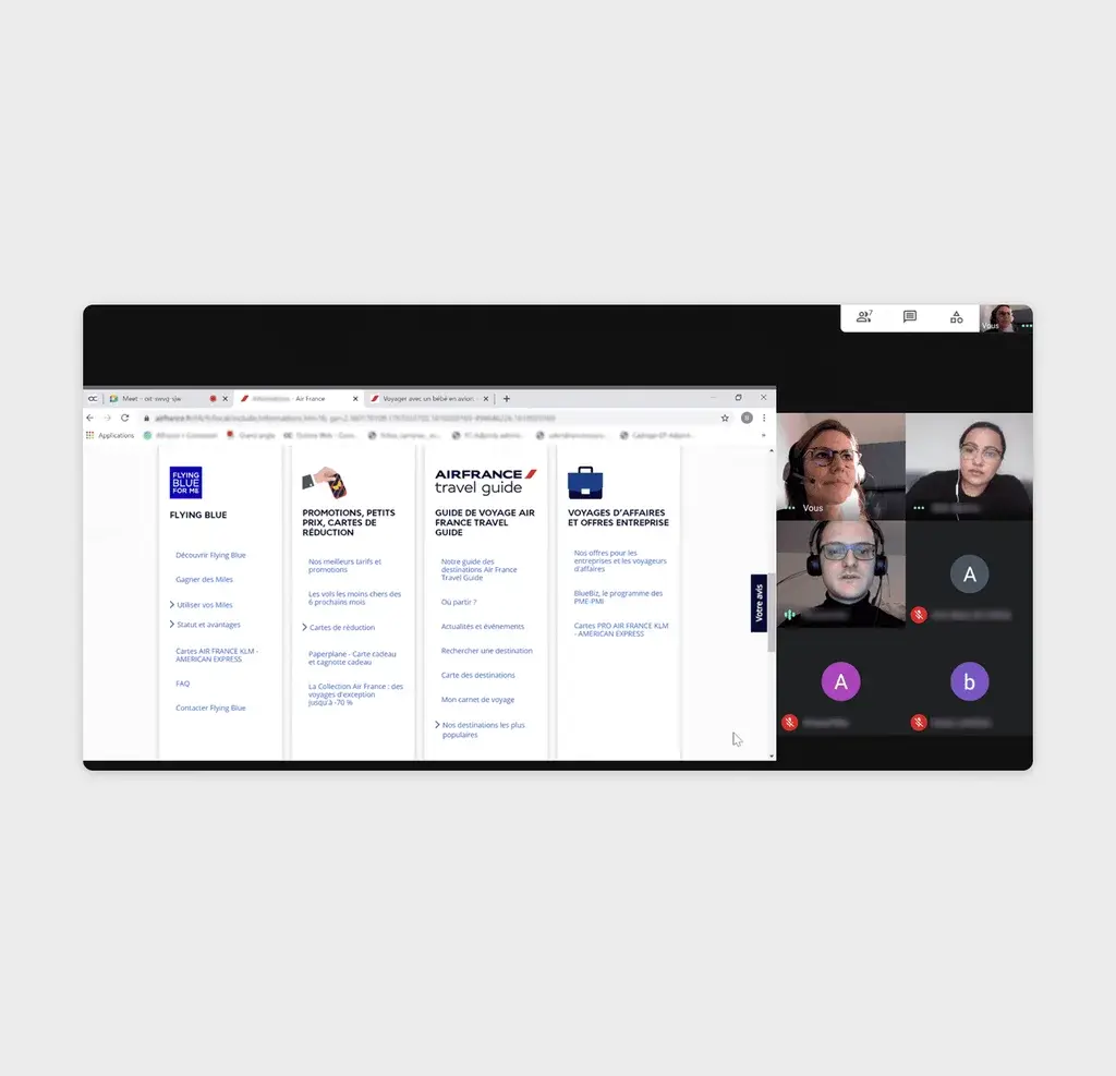 Open-ended browsing on the website
