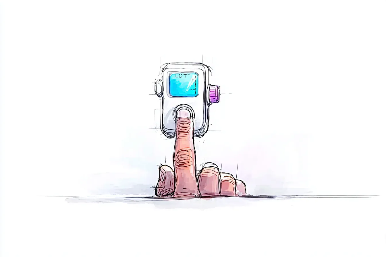 Physiological measurement = cardiac measurement with a person holding their finger