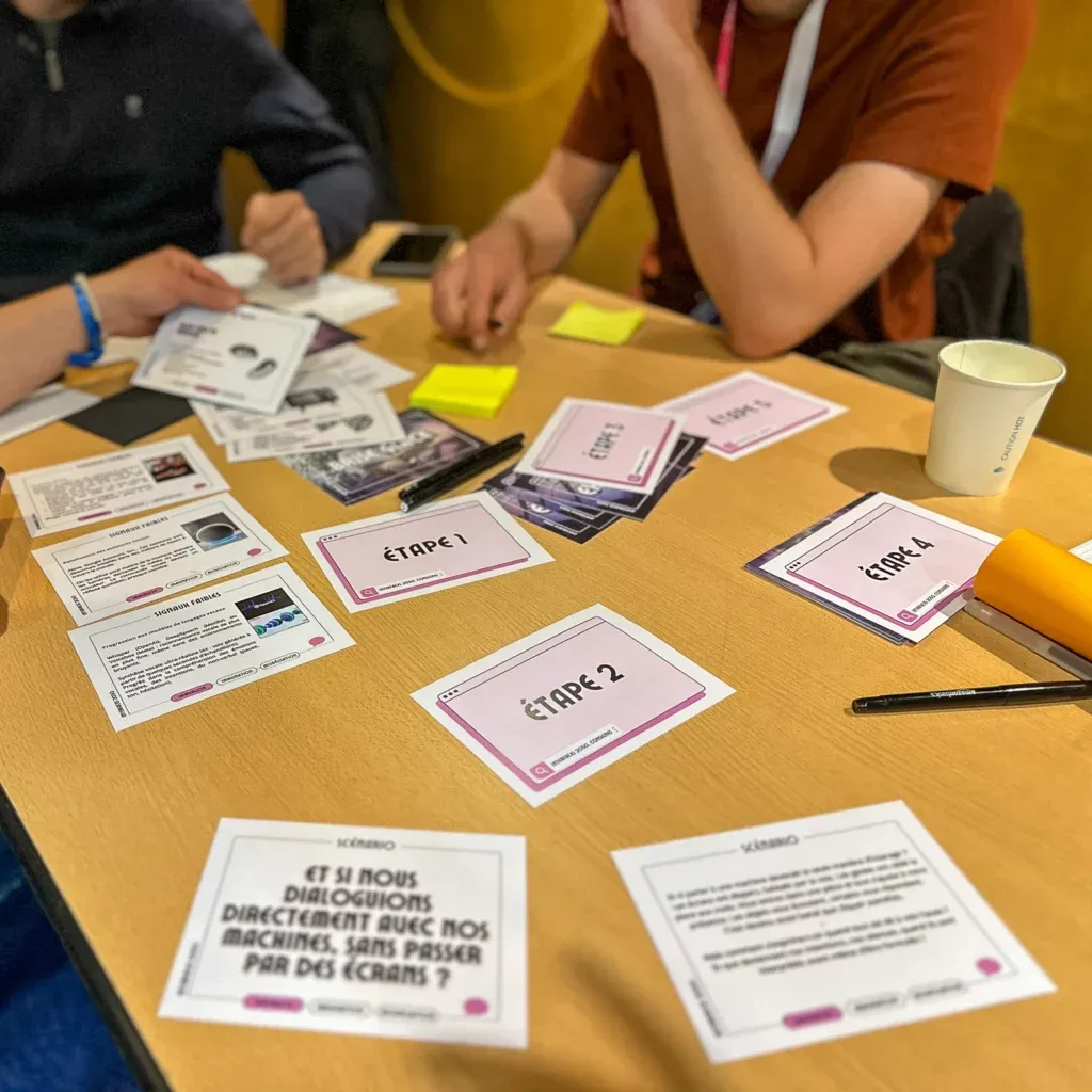 Plausible futures workshop, step cards