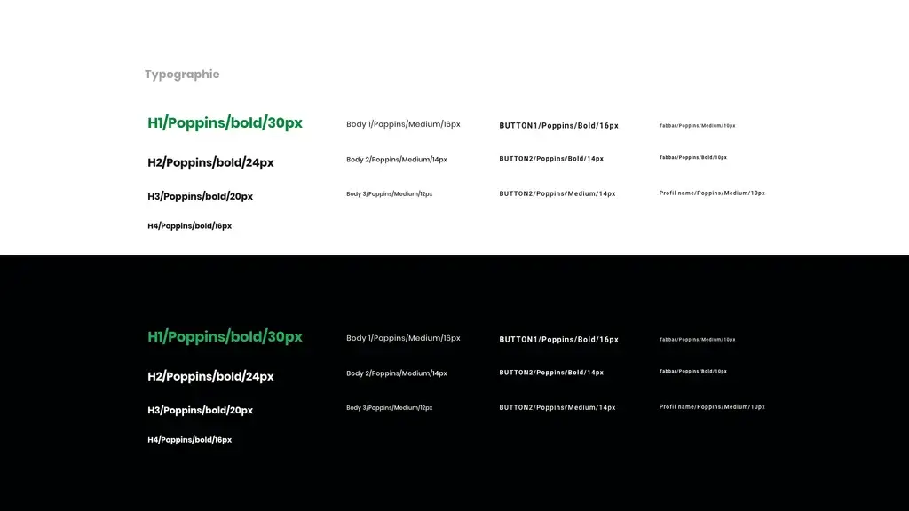 Poppins as the typography