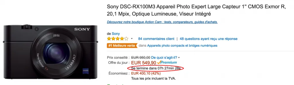 Product screenshot on Amazon