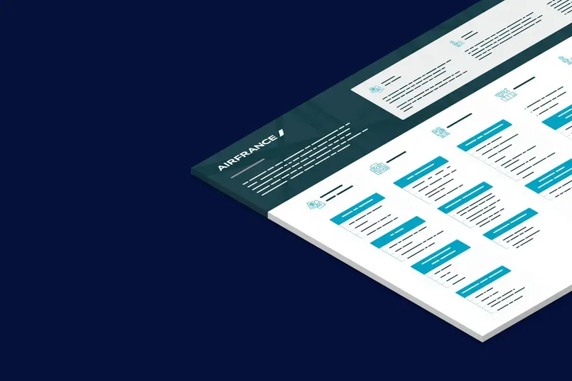 Organising Air France's information the way travellers look for it