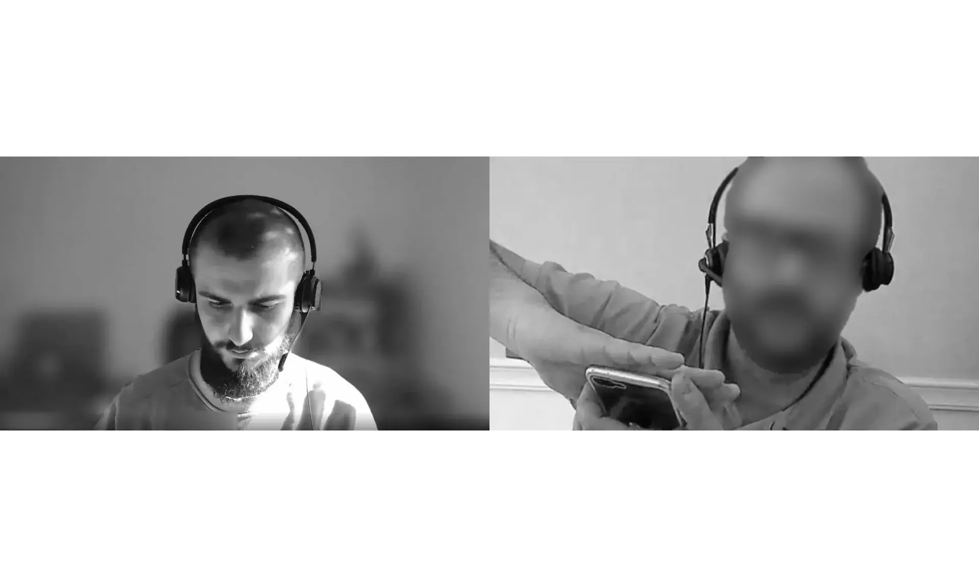 Screenshot of the video interviews between a UX Researcher and a user with a hearing impairment as part of the study on travellers with disabilities