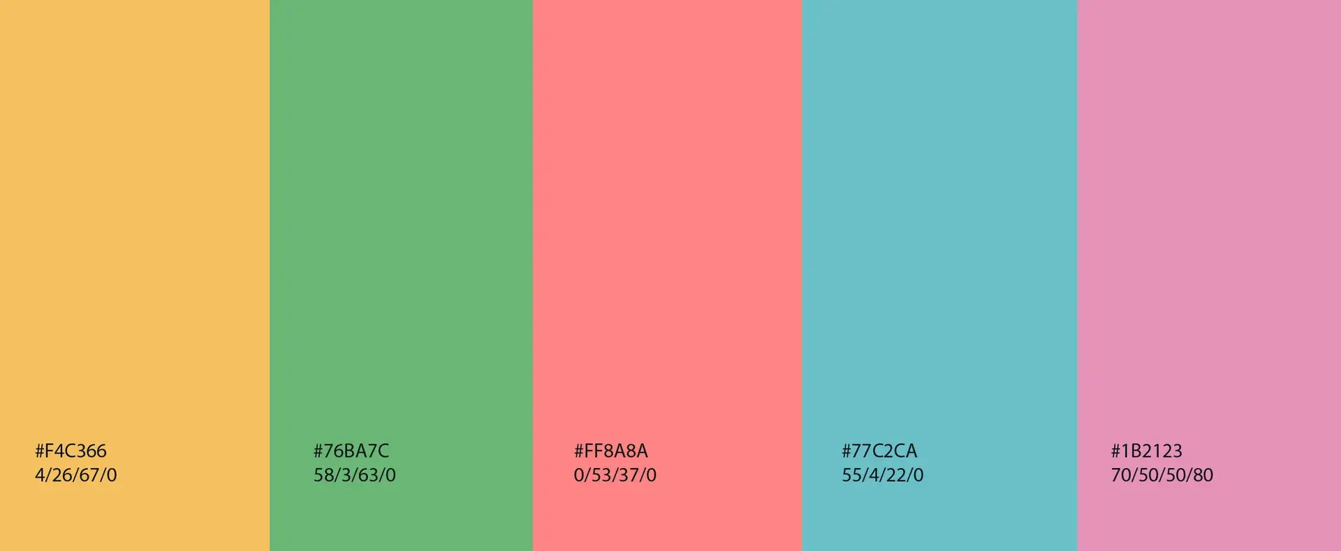 Secondary colour palette
